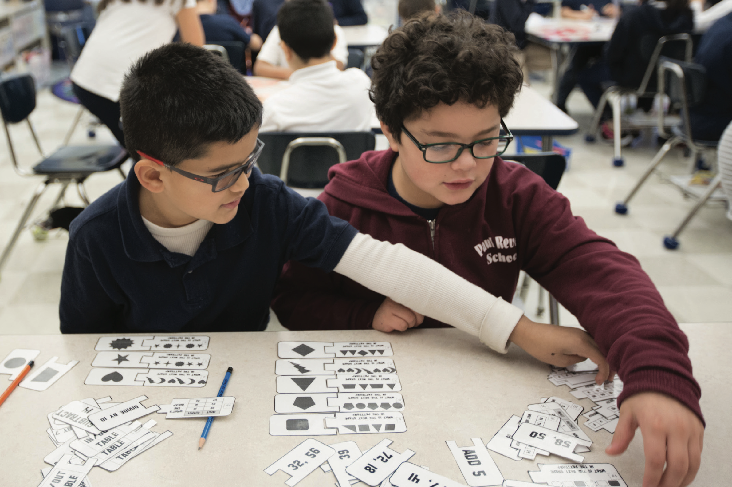 Students at the Paul Revere School